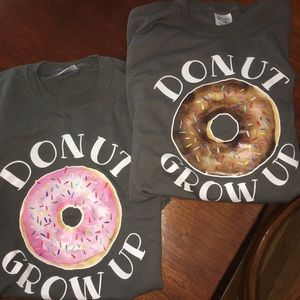 Adult donut grow up shirts